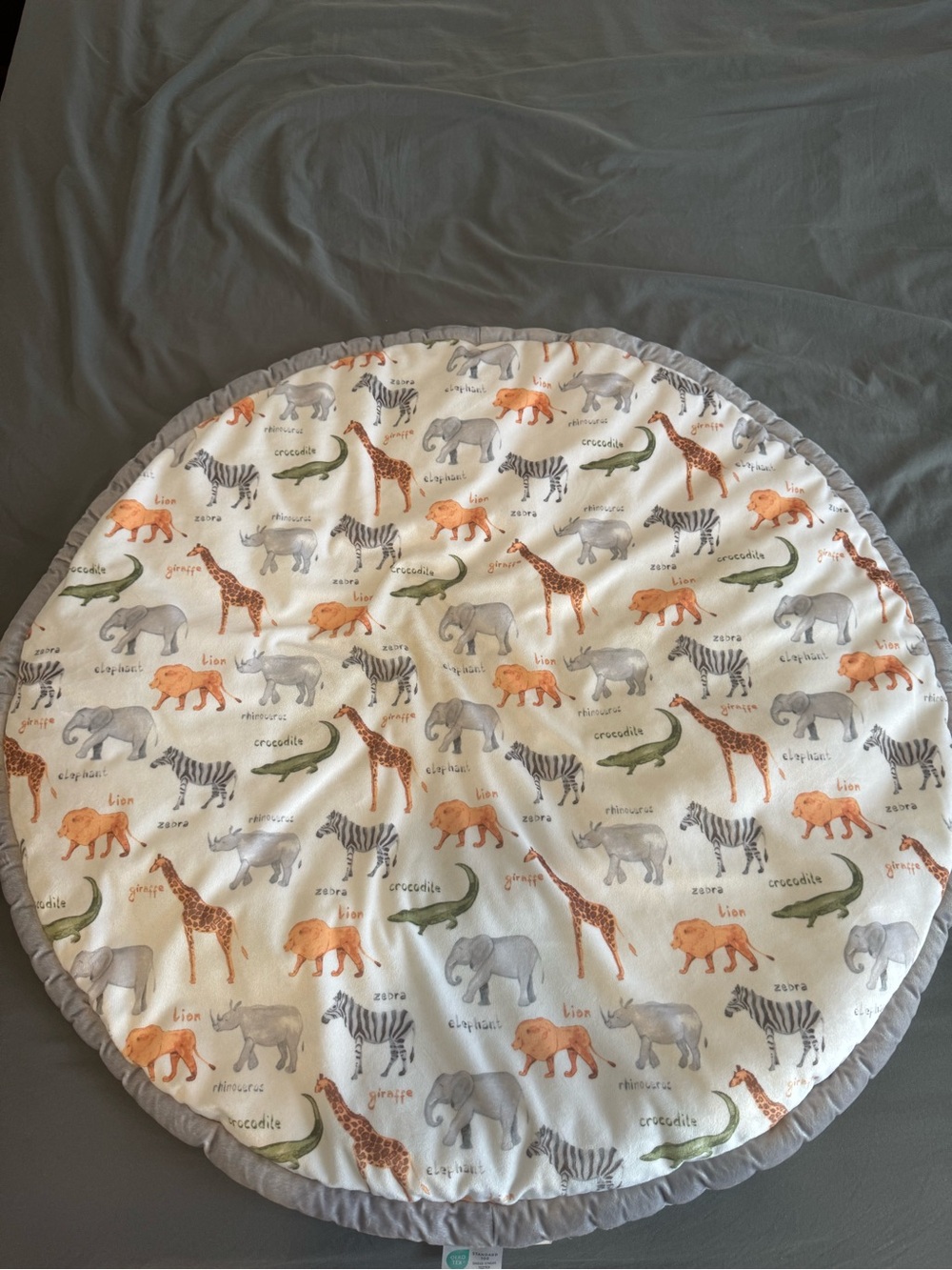 Safari Animal Round Baby Play Mat